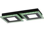 JUST LIGHT LED Deckenleuchte "ACRI", schwarz, 2, 1 Stk., Leuchten, LED Deckenleuchte