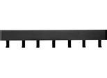 Garderobenhalter SPINDER DESIGN "Dax Play", schwarz, B:72cm H:12cm T:7,5cm, Metall, Garderobenhalter, Garderobenhalter, Metall, Breite 72 cm