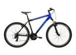 Mountainbike KROSS "KROSS Mountainbike Hardtail 26" Hexagon X100 blau 21 Gänge 2026" Gr. 43, blau, schwarz, Fahrräder, Herren, 43cm, 26 Zoll (66,04cm) hinten: 26 Zoll (66,04cm), Rahmen aus Aluminium Performance
