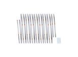 PAULMANN LED-Streifen "MaxLED 500 Stripe 2,5m Daylight 6500K 15W 24V silber Kunststoff", silber (silberfarben), Flammen 1 Stk., Gesamtlänge 2,5m, Lichterketten, Full-Line COB, LED-Streifen