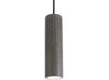 PACO HOME Pendelleuchte "BAROLL", grau (anthrazit), 1, Ø 10cm, Leuchten, LED, GU10, Lampe Für Wohnzimmer Esszimmer Küche, Höhenverstellbar, Pendelleuchte
