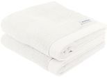 Handtuch TOM TAILOR HOME "COLOR BATH", weiß (crisp weiß), B:50cm L:100cm, Frottier, Frottier, Handtücher, Handtuch, 100% Baumwolle, 50x100 cm, uni, große Farbauswahl