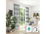 Vorhang NEUTEX FOR YOU "SONORA" Gr. 1, grau, B:144cm H:245cm, Jacquard, Polyester, Gardinen, Vorhang, 3D Musterung im Leinen-Look