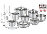 Topf-Set ELO BASIC "Prima Tavola Edelstahl Topfset 20-teilig", edelstahl, Töpfe, Topf-Set, Volumenskala