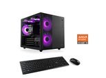 CSL PC "Cube V24222", schwarz, Microsoft Windows 11 Home (64 Bit), 16 GB RAM 500 GB SSD, Desktop-PCs, PC