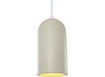 PACO HOME Pendelleuchte "ALTONA", beige (sand), 1, Ø 10cm, Leuchten, LED, E27, Lampe Für Wohnzimmer Esszimmer Küche, Höhenverstellbar, Pendelleuchte