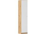 Mehrzweckschrank RAUCH "Garderobe Kleiderschrank Schrank Schuhschrank Putzschrank MINOSA", weiß (eiche artisan, alpinweiß), B:47cm H:210cm T:41cm, Holzwerkstoff, Schränke, Mehrzweckschrank, In 4 Breiten mit vielen Einlegeböden für viel Stauraum MADE IN GERMANY