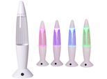 NÄVE LED Tischleuchte "TORNADO", bunt (weiß, transparent, bunt), Ø 10cm H: 36cm, 1 Stk., Leuchten, Batteriebetrieb, LED Tischleuchte