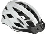 Fahrradhelm FISCHER FAHRRAD "Urban Lano L/XL" Gr. S, weiß, Helme, S/M Kopfumfang: 52cm - 59cm, Verstellbarer Innenring-System; mit beleuchtetem Innenring-System