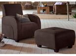 Hocker HOME AFFAIRE "Falk", braun (mocca), B:67cm H:62cm T:42cm, Microfaser in Antiklederoptik (100% Polyester);Microfaser PRIMABELLE (100% Polyester), Hocker, Hocker, kleine Ausführung