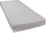 Spannbettlaken BELLANA "bellana deluxe mit Elasthan, Jersey 230 g/m², Premium-Qualität", silber (silberfarben), 1 Stk., Jersey-Elasthan, 140x200 140x210 140x220 150x200 150x210 150x220 160x200 160x210 160x220 35cm, Jersey-Elasthan, Obermaterial: 95% Baumwolle, 5% Elasthan, Bettlaken, Spannbettlaken, mit 5% Elasthan, für Matratzen bis 35cm Höhe, bügelfrei, faltenfrei
