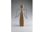 Dekofigur AM DESIGN "Weihnachstsdekoration aus Holz", braun, B:24,5cm H:49,5cm, Holzwerkstoff, Metall, Dekofiguren, Dekofigur, BxH: 24,5x49,5 cm