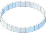 Poolwandisolierung KWAD "Pool Protector T60", weiß, Polystyrol, Bauplatten, Poolwandisolierung, für Rundbecken ØxH: 360x132 cm