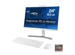 CSL All-in-One PC "Unity U24-AMD", weiß, Microsoft Windows 11 Home (64 Bit), 64 GB RAM 4.000 GB SSD, Desktop-PCs, All-in-One PC