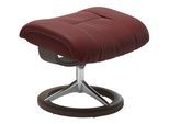 Fußhocker STRESSLESS "Mayfair", rot (cherry paloma), B:55cm H:41cm T:39cm, Leder BATICK: BATICK ist ein leicht korrigiertes, durchgefärbtes und genarbtes Möbelleder, bei dem die meisten Unebenheiten und Spuren in der Regel entfernt wurden.;Leder PALOMA: PALOMA ist ein durchgefärbtes Semianilin-Möbelleder mit natürlicher Narbung.;ROHLEDER Stoff Q2 FARON: Ein fester zuverlässiger Bouclé mit einem st