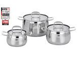 Topf-Set ELO "Mystery", silber (silberfarben), Töpfe, Topf-Set, Induktion