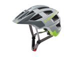 Fahrradhelm CRATONI "MTB Fahrradhelm AllSet grau/neongelb matt" Gr. 1, grau (grau, neongelb matt), Helme, 1, 100% Erzeugnis unbest Zusammensetzg EuZ., Fahrradhelm