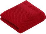 Handtuch VOSSEN "Tomorrow", rot (purpur), B:50cm L:100cm, Webfrottier, Baumwolle, Handtücher, Handtuch