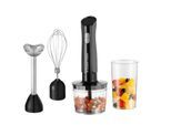 RUSSELL HOBBS Stabmixer "Matte Charcoal 27141-56, 3in1", grau (anthrazit), B:6cm H:6cm T:23,2cm, Mixer, anthrazit, Stabmixer