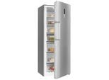 EXQUISIT Gefrierschrank "GS380-NF-H-050D", Energieeffizienz: D, silber (silberfarben), B:71cm H:185,5cm T:71cm, Gefrierschränke, Türanschlag wechselbar, Gefrierschrank