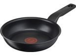 Bratpfanne TEFAL "Titanium Force", schwarz, B:21,8cm H:7cm Ø:20cm, Pfannen, Bratpfanne, extra haltbare Antihaft-Beschichtung, Thermo Signal, Schüttrand