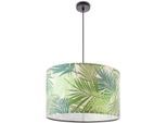 PACO HOME Pendelleuchte "Ostende 534", schwarz, 1, Leuchten, Esstisch Lampenschirm Küchenlampe Wohnzimmer Modern Jungle Palme, Pendelleuchte