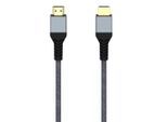 HAMA HDMI-Kabel "Ultra High Speed HDMI™-Kabel Stecker-Stecker 8K Metall 2,0m", grau, 200cmcm, Kabel, HDMI-Kabel