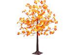 BONETTI LED Baum "Weihnachtsdeko", beige (ahornfarben), 96, H: 120cm, 1 Stk., Leuchten, Beleuchteter Deko-Herbstbaum mit Ahornblättern, LED Baum