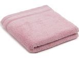 Handtücher GÖZZE "Monaco", rosa (altrosa), B:50cm L:100cm, Walkfrottier, Obermaterial: 100% Baumwolle, Handtücher, Handtücher, im Set, Uni Farben, mit gewellter Bordüre, reine Baumwolle
