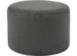 Polsterhocker SALESFEVER "Komfortabler Polsterhocker", grau (dunkelgrau), B:55cm H:38cm T:55cm, Cordstoff (100% Polyester), Hocker, Polsterhocker, Bezugstoff Oeko-Tex zertifiziert und PFC-frei