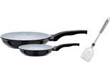 Pfannen-Set GSW "CERAMICA Stone", schwarz, Ø:28cm, Pfannen, Pfannen-Set, Induktion