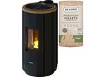 Pelletofen FREEPOINT "Chrome 7", schwarz, Kaminöfen, Pelletofen