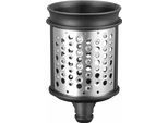 KITCHENAID Reibeeinsatz "Raspel- und Reibenpaket 5KSMEMVSC", silber (edelstahlfarben), H:12,3cm Ø:8,1cm, Küchenmaschinen-Einsätze, mit 3 Einsätzen, Reibeeinsatz