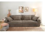 Big-Sofa JOCKENHÖFER GRUPPE "Space XL, B: 284 cm", braun (taupe 426, 18), B:284cm T:113cm, Korpus: 100% Polyester;Kissen: 100% Polyester, Sofas, Big-Sofa, Mega-Sofa mit Bettkasten & 4 Zierkissen