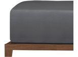 Spannbettlaken UNCOVER BY SCHIESSER "New Jersey aus 100% Baumwolle", grau (dunkelgrau), B:100cm L:200cm, Jersey, Obermaterial: 100% Baumwolle, Bettlaken, Spannbettlaken, Made in Green, Topseller