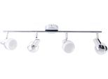 NÄVE LED Deckenspot "Chromey", grau (chromfarben), 4, H: 13cm, 1 Stk., Leuchten, für Wand und Decke geeignet, LED Deckenspot