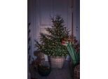 KONSTSMIDE LED-Baummantel, Energieeffizienz: G, grün, Dioden 250 Stk. Flammen 250 Stk., Gesamtlänge 8m, Lichterketten, LED Lichterkette mit Ring Ø 11, mit Globes, 5 Stränge à 50 Dioden, LED-Baummantel
