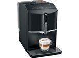 SIEMENS Kaffeevollautomat "EQ300 TF301E19, viele Kaffeespezialitäten, OneTouch-Funktion", schwarz (piano schwarz), B:25,1cm H:38,3cm T:43,3cm, Kaffeevollautomaten, Milchaufschäumer, Keramikmahlwerk, klavierlack schwarz, Kaffeevollautomat