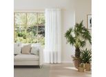 Vorhang NEUTEX FOR YOU "NURO", weiß, B:139cm H:245cm, Polyester, Gardinen, Vorhang, Bouclé-Optik, criss-cross Struktur, Stickmuster