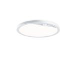 LED Außen-Wandleuchte PAULMANN "Außenpanel Lamina rund 280mm 3000K 14,5W 1200lm 230V Kunststoff", weiß, T:4,7cm Ø:28cm, Leuchten, LED Außen-Wandleuchte, Backlight Bewegungsmelder seewasserresistent IP44 1200lm