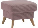 Hocker EXXPO - SOFA FASHION "Samso, kompakte und bequeme Sitzgelegenheit in aktuellem Cord Bezug", braun (old rose), B:57cm H:47cm T:57cm, Hocker, Hocker