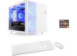 CSL PC "Cube V24190", weiß, Microsoft Windows 11 Home (64 Bit), 32 GB RAM 1.000 GB SSD, Desktop-PCs, PC