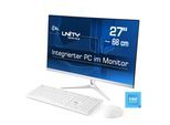 CSL All-in-One PC "Unity F27-ALS N200 Windows 11", weiß, Windows 11 Home,64bit, 32 GB RAM 2.000 GB SSD, Desktop-PCs, All-in-One PC