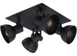 EGLO Deckenspot "BARNSTAPLE", schwarz, 4, 1 Stk., Leuchten, Deckenlampe, Deckenspot