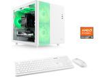 CSL PC "Cube V24218", weiß, Microsoft Windows 11 Home (64 Bit), 16 GB RAM 500 GB SSD, Desktop-PCs, PC