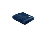 Handtuch TOM TAILOR "Handtuch Color Bath Towel 1er Pack" Gr. M, blau (dunkelblau), B:50cm, Obermaterial: 100% Baumwolle CO., Handtücher, Handtuch