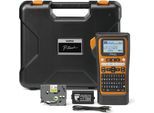 BROTHER Etikettendrucker "P-Touch PT-E310BTVP, professionelles Beschriftungsgerät", schwarz, orange, B:13,5cm H:23,6cm T:7cm, Drucker, inkl. Systemkoffer, Etikettendrucker