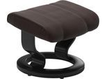 Fußhocker STRESSLESS "Consul", braun (chocolate paloma), B:54cm H:38cm T:39cm, Leder BATICK: BATICK ist ein leicht korrigiertes, durchgefärbtes und genarbtes Möbelleder, bei dem die meisten Unebenheiten und Spuren in der Regel entfernt wurden.;Leder PALOMA: PALOMA ist ein durchgefärbtes Semianilin-Möbelleder mit natürlicher Narbung.;ROHLEDER Stoff Q2 FARON: Ein fester zuverlässiger Bouclé mit eine