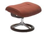 Fußhocker STRESSLESS "Mayfair", rot (henna paloma), B:55cm H:41cm T:39cm, Leder BATICK: BATICK ist ein leicht korrigiertes, durchgefärbtes und genarbtes Möbelleder, bei dem die meisten Unebenheiten und Spuren in der Regel entfernt wurden.;Leder PALOMA: PALOMA ist ein durchgefärbtes Semianilin-Möbelleder mit natürlicher Narbung.;ROHLEDER Stoff Q2 FARON: Ein fester zuverlässiger Bouclé mit einem str