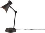 REALITY LEUCHTEN Schreibtischlampe "Enzo", schwarz (schwarz matt), 1, H: 50,1cm, 1 Stk., Leuchten, Tischlampe mit Kippschalter, exkl E27 Leuchtmittel (10W), verstellbar, Schreibtischlampe